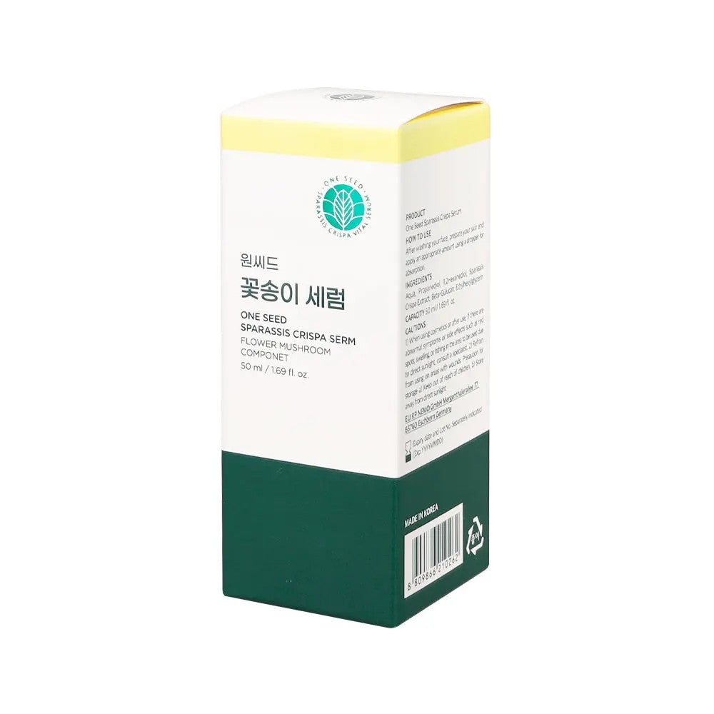 Sérum One Seed à l'extrait de Sparassis Crispa et bêta-glucane, apaise et renforce la peau
