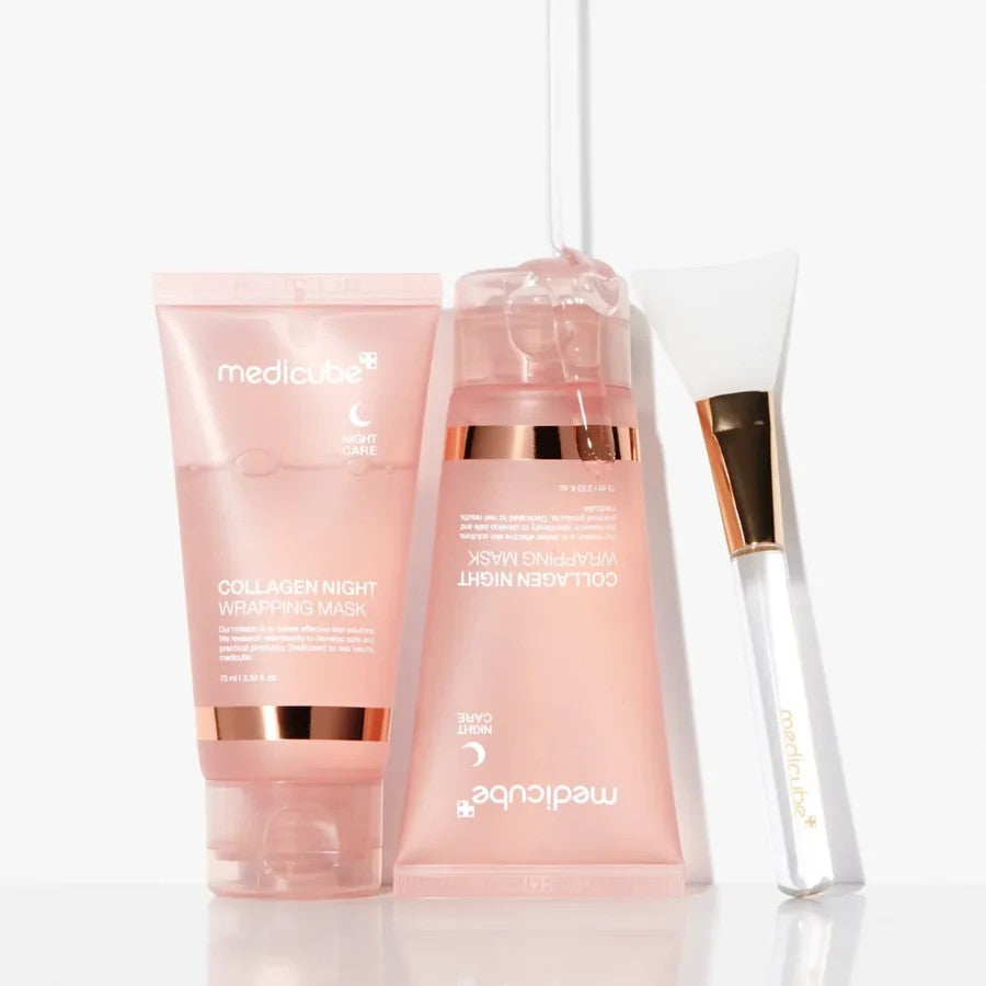 Medicube Collagen Night Wrapping Mask, masque hydratant nocturne pour peau sensible et sèche