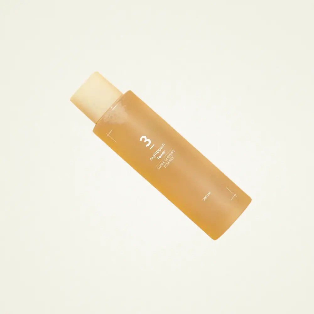 Numbuzin Toner 3 Super Glowing Essence, toner hydratant à l'acide hyaluronique