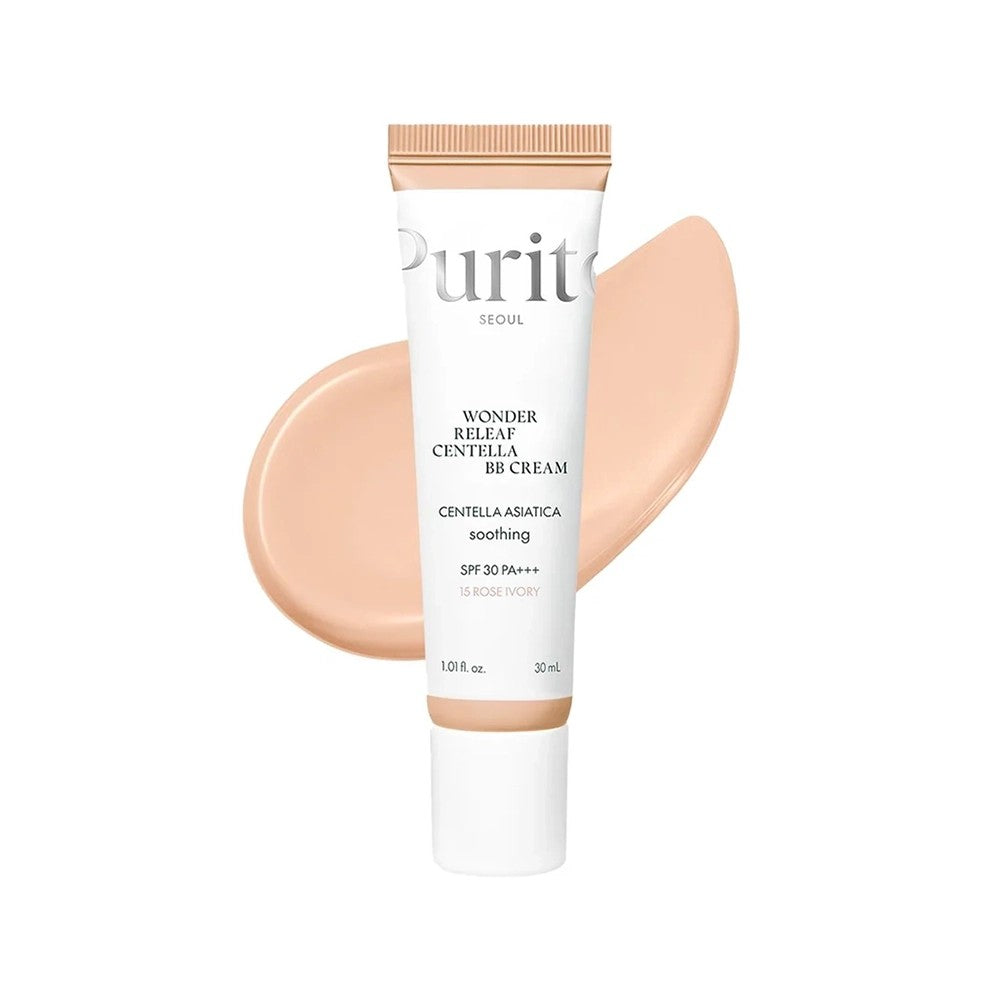 Purito Wonder Releaf Centella BB Cream, BB crème perfectrice SPF 30 pour peau sèche