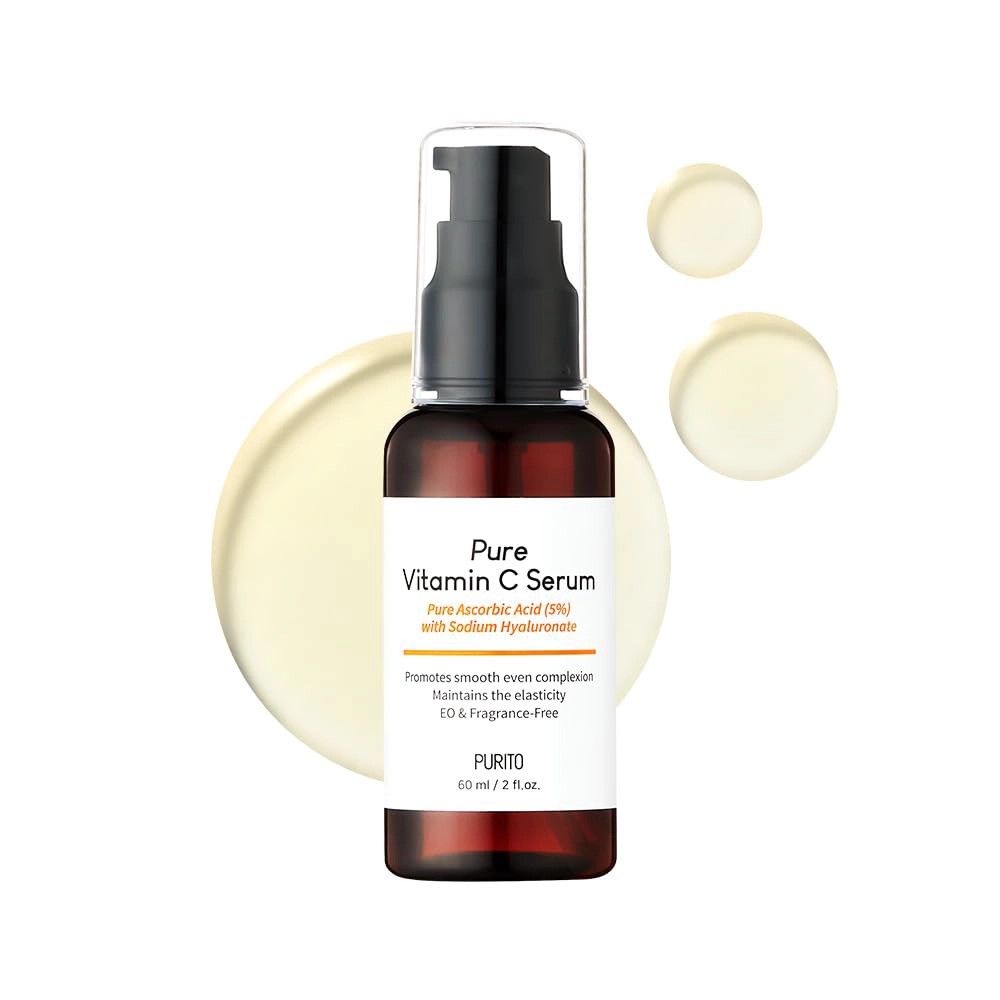 Purito Pure Vitamin C Serum, sérum éclat aux extraits végétaux pour unifier le teint