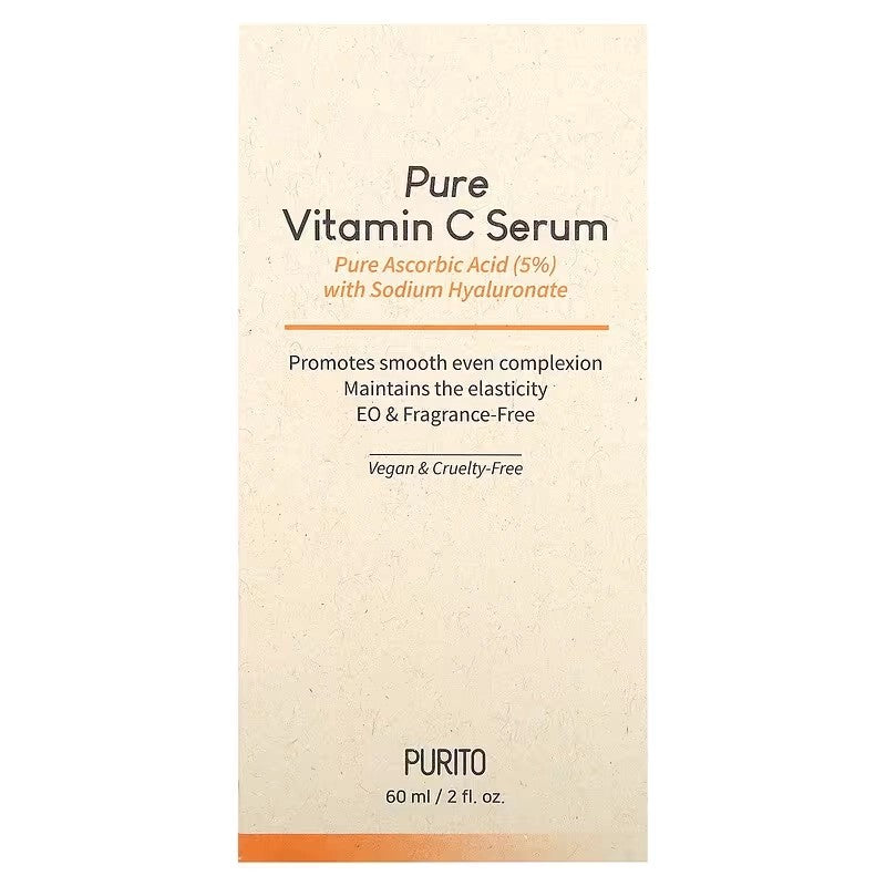 Purito Pure Vitamin C Serum, sérum vitamine C hydratant pour peaux sèches