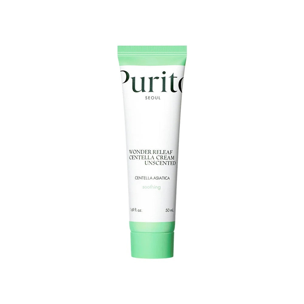 Purito Wonder Releaf Centella Cream Unscented, crème hydratante coréenne à la centella
