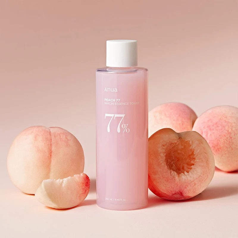 Anua Peach 77 Essence Toner, tonique coréen qui renforce la barrière d'hydratation, peau mature
