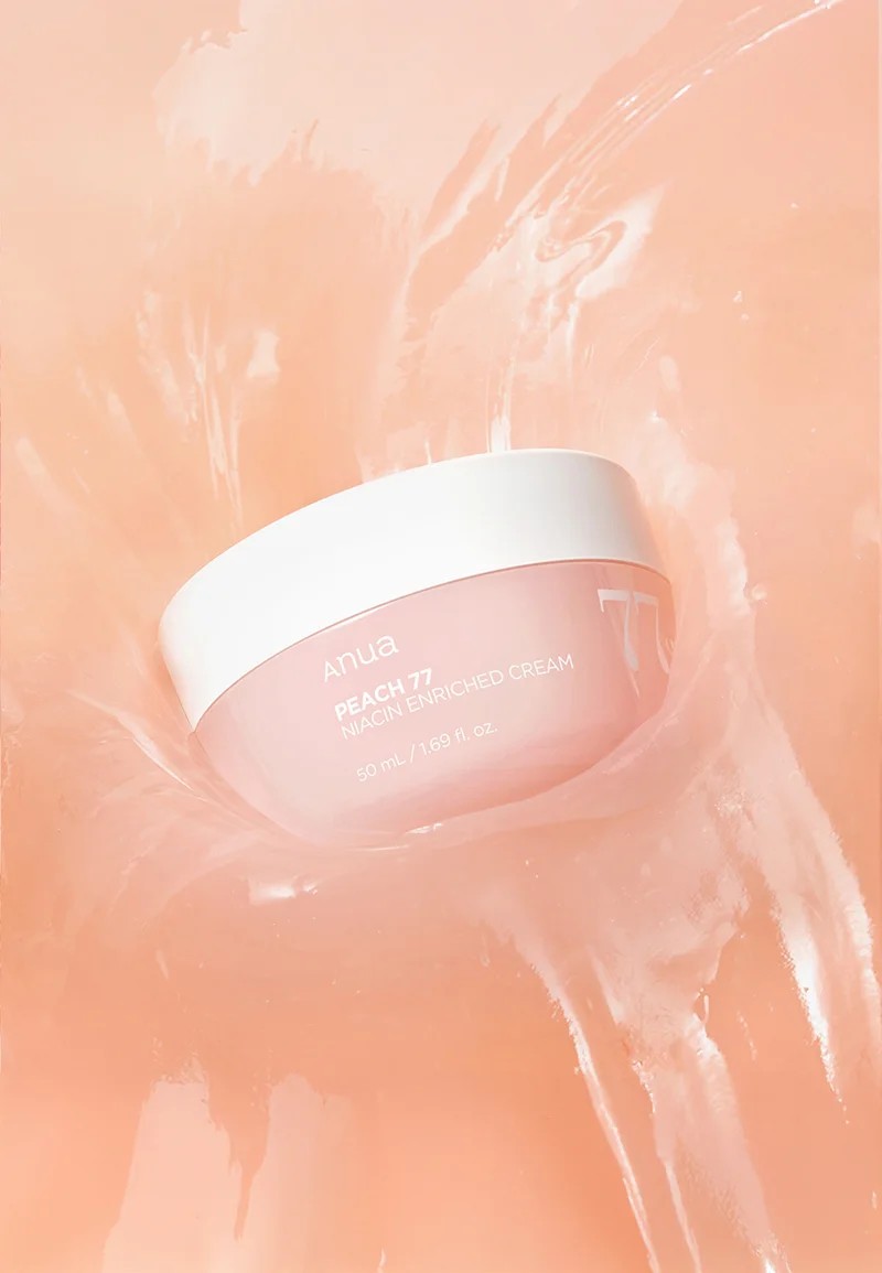 Anua Peach 77 Niacinamide Cream, crème raffermissante enrichie en céramides et panthénol
