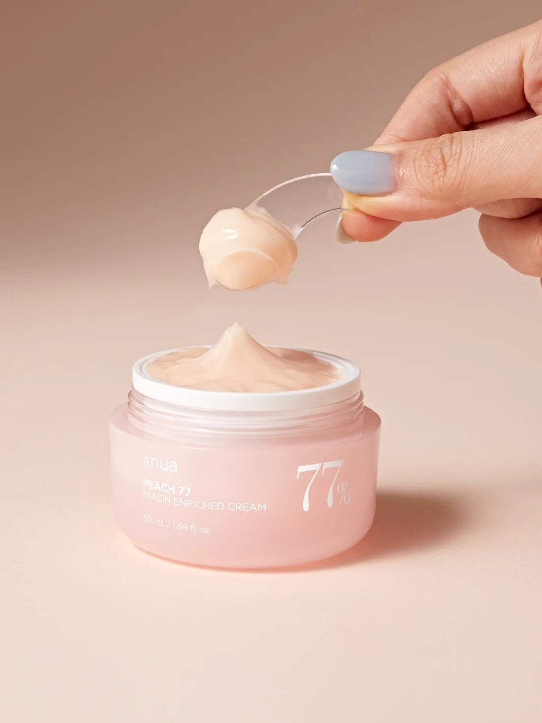 Anua Peach 77 Niacinamide Cream, crème nourrissante à la niacinamide pour peau sèche et mature