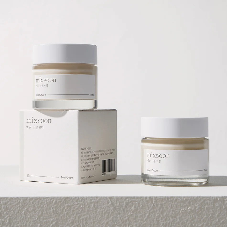 Mixsoon Bean Cream, crème visage nourrissante qui adoucit et affine le grain de peau