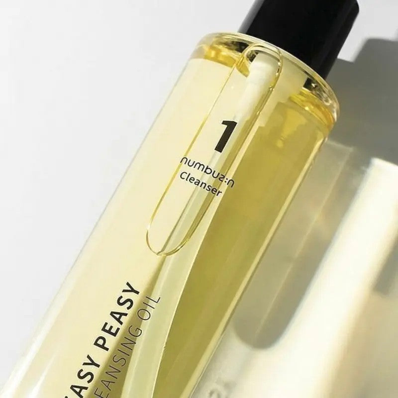 Numbuzin No.1 Easy Peasy Cleansing Oil, démaquillant du maquillage waterproof pour peaux sensibles