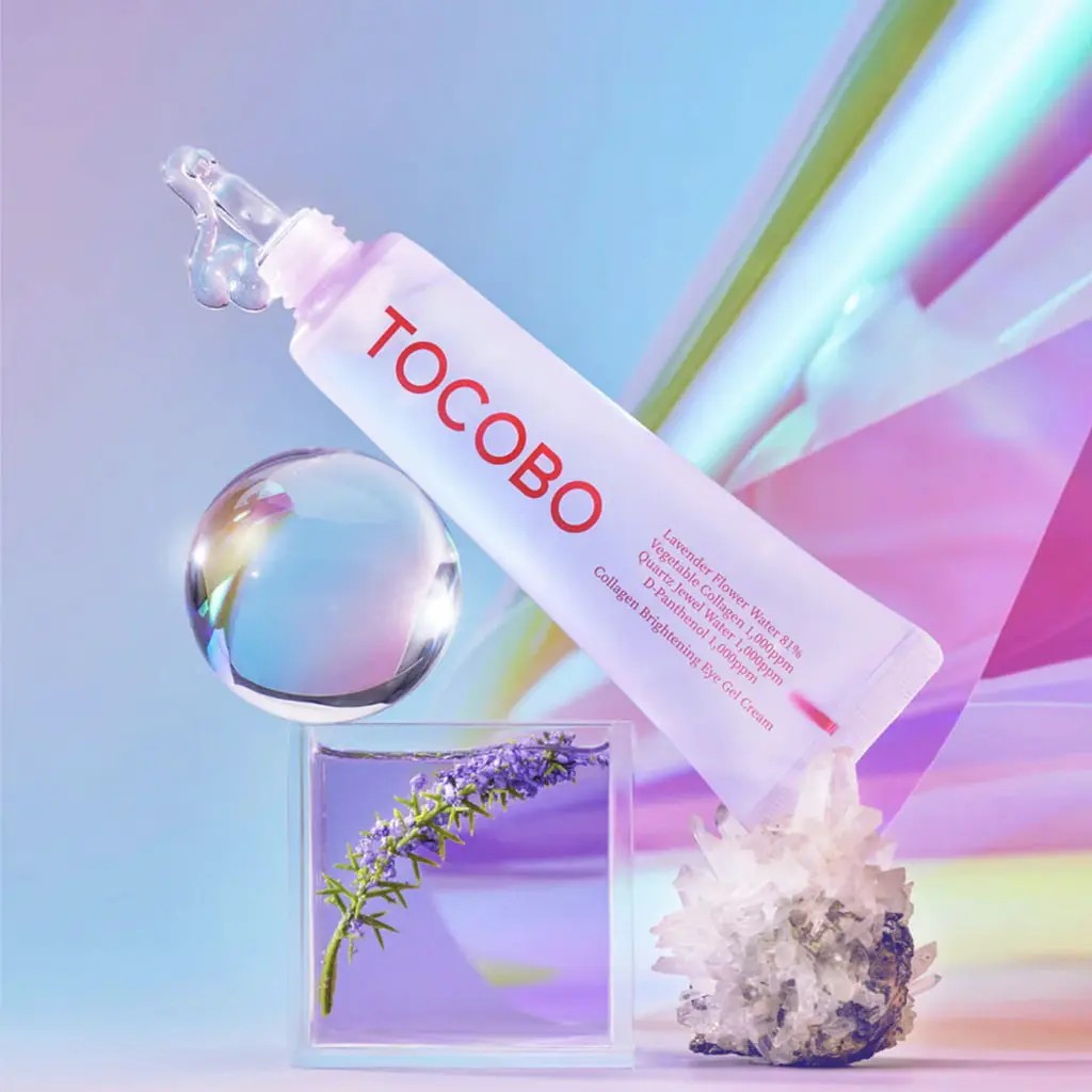 Tocobo Collagen Brightening Eye Gel Cream, gel hydratant contour des yeux pour peau mature et sensible