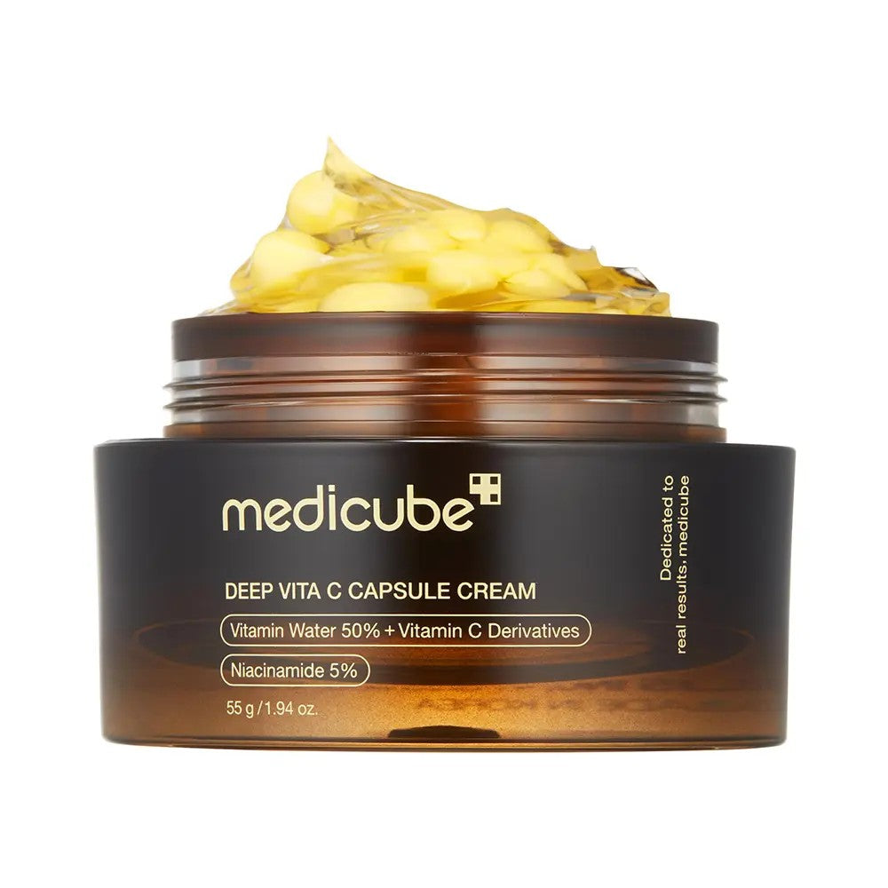Medicube Deep Vita C Capsule Cream, crème anti-âge raffermissante pour peau mature