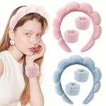 K Beauty Cosmetics set bandeau cheveux et poignée, accessoires skincare coréens