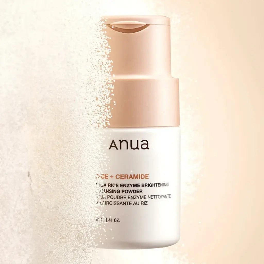 Anua Rice Enzyme Cleansing Powder, poudre nettoyante hydratante et apaisante pour peau sensible