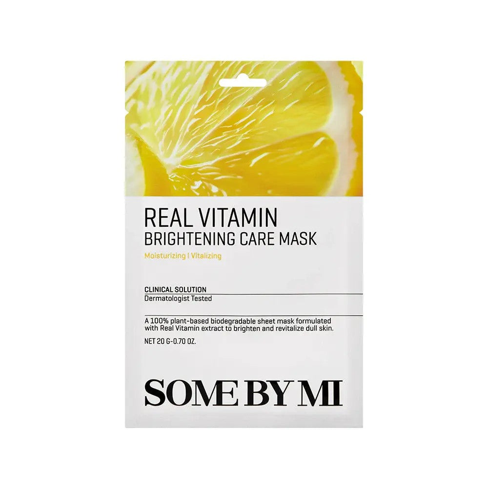 Some by Mi Real Vitamin Brightening Care Mask, masque tissu coréen éclat à la vitamine C