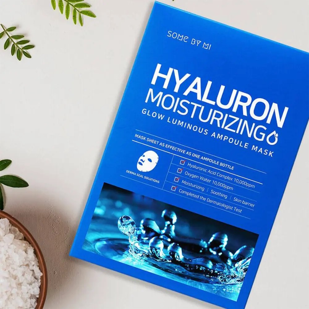 Some by Mi Hyaluron, masque tissu à l'eau de Jeju repulpant pour peau sèche