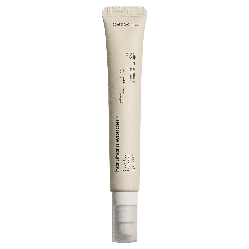 Haruharu Wonder Black Rice Bakuchiol Eye Cream, crème contour des yeux coréenne au riz noir fermenté