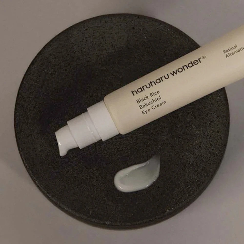 Haruharu Wonder Black Rice Bakuchiol Eye Cream, soin regard au bakuchiol végétal pour peau mature