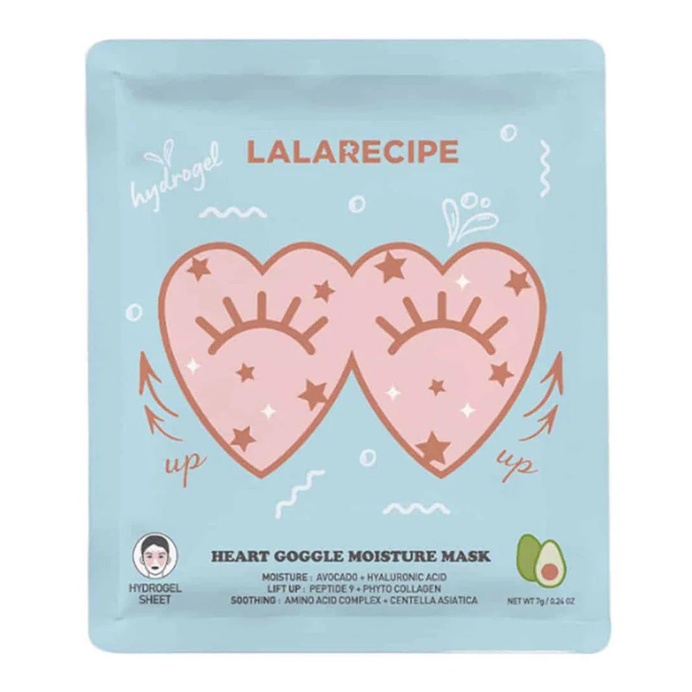 LALARECIPE Heart Goggle Moisture Mask, masque contour des yeux hydrogel hydratant coréen