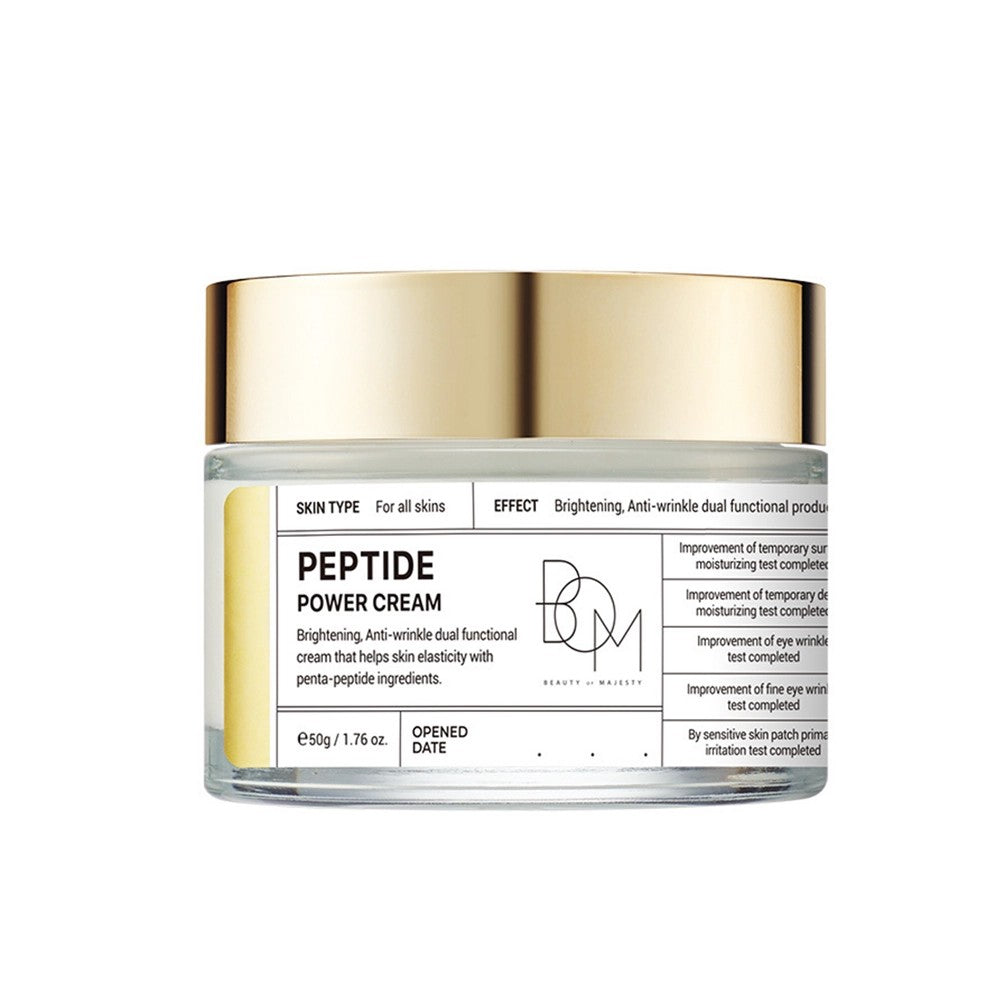 Beauty of Majesty Peptide Power Cream, crème visage coréenne raffermissante aux peptides