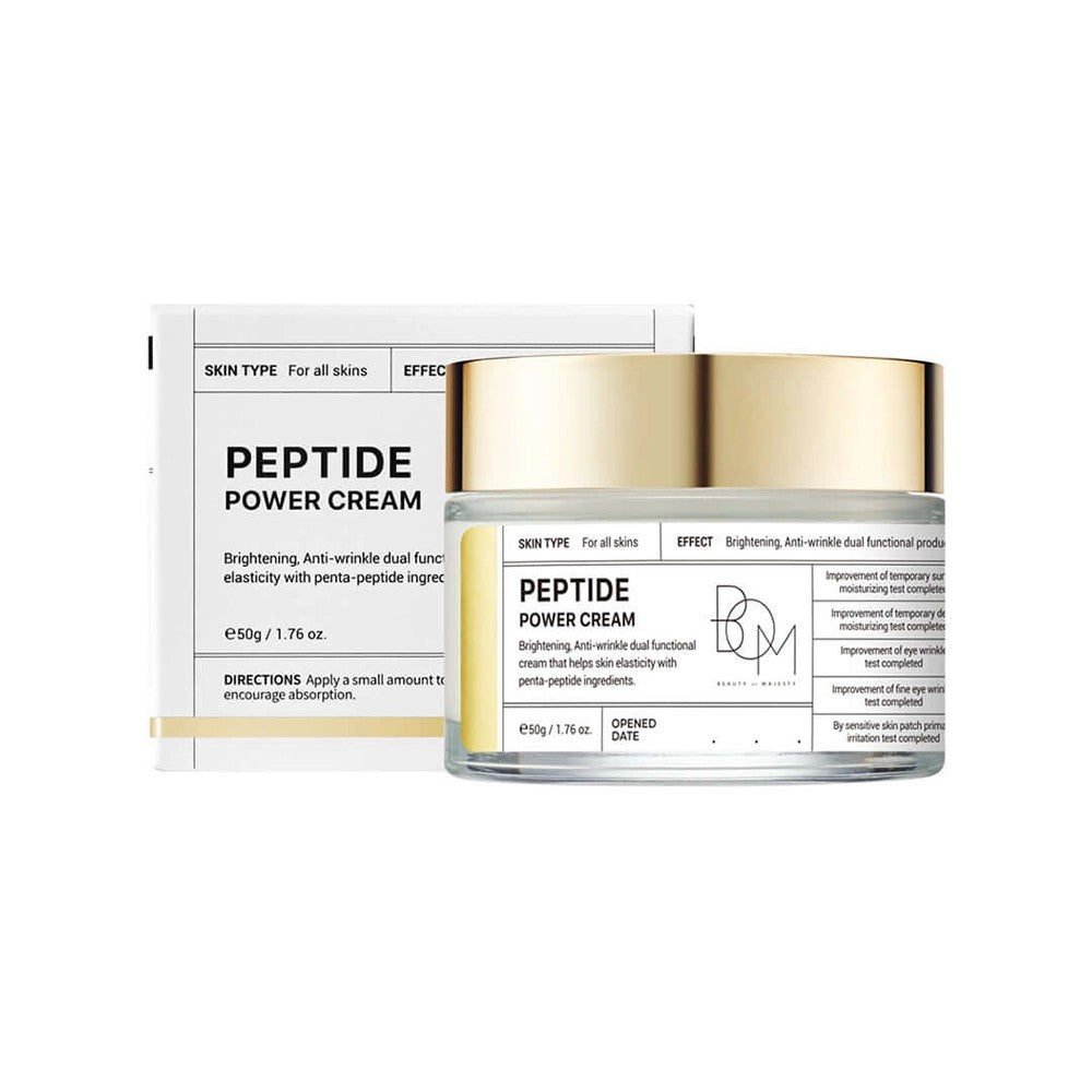 Beauty of Majesty Peptide Power Cream, crème coréenne aux peptides pour peau terne à raffermir