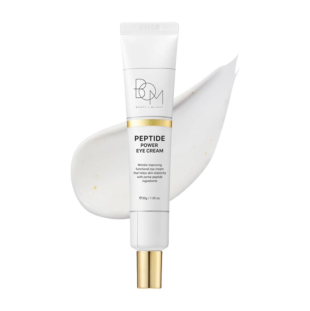 Beauty of Majesty Peptide Power Eye Cream, soin yeux coréen pour tous types de peau, regard plus jeune
