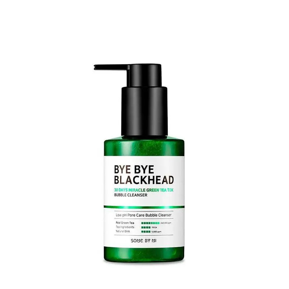 Some by Mi Bye Bye Blackhead 30 Days Miracle, nettoyant moussant coréen au thé vert