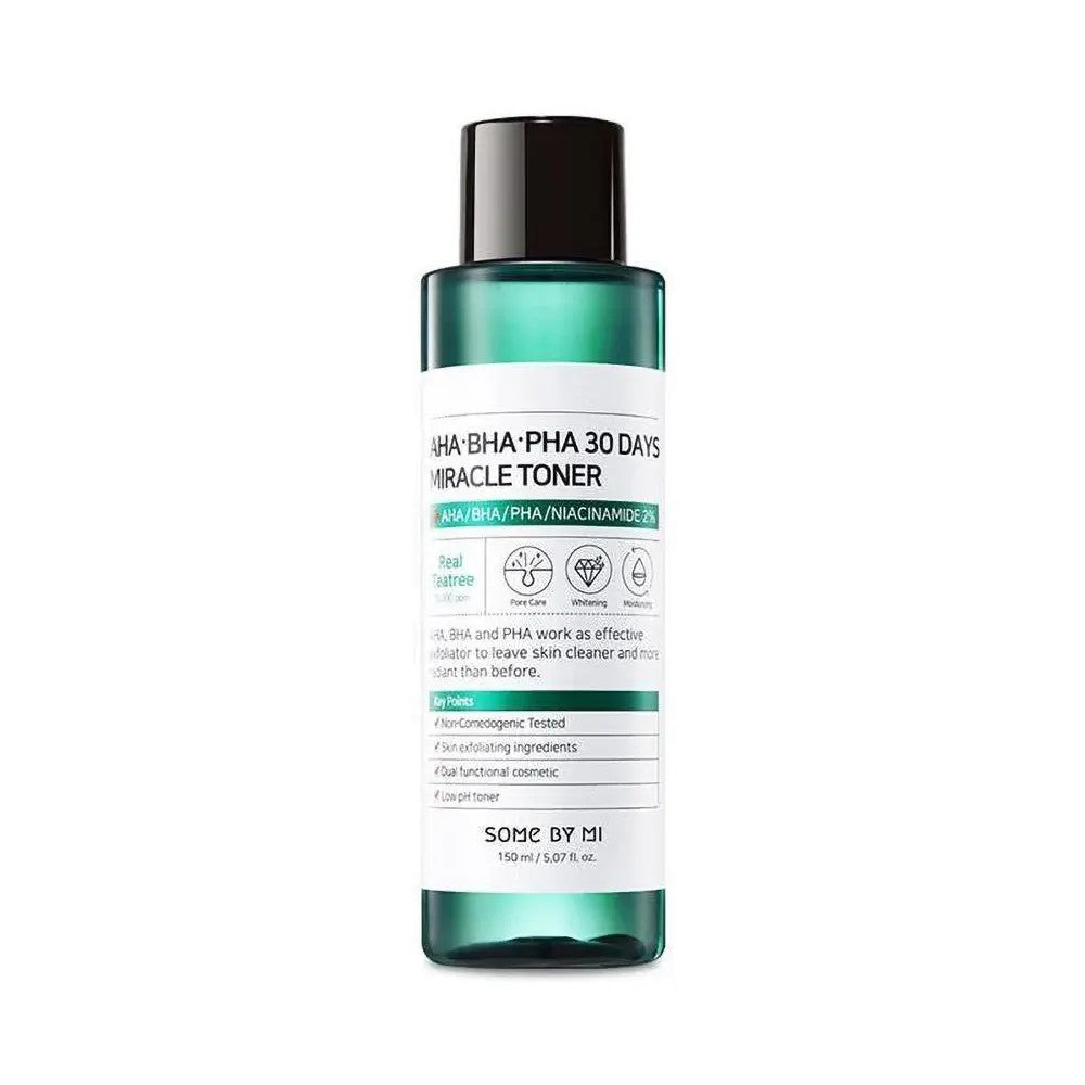 Some by Mi AHA BHA PHA 30 Days Miracle Toner, lotion tonique exfoliante coreenne