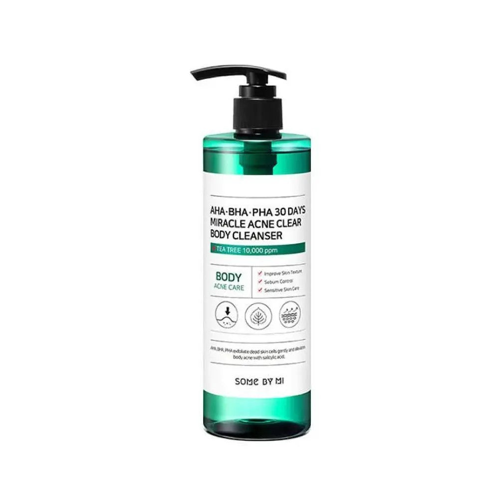 Some by Mi AHA-BHA-PHA 30 Days Miracle Acne Clear Body Cleanser, nettoyant corps exfoliant coreen