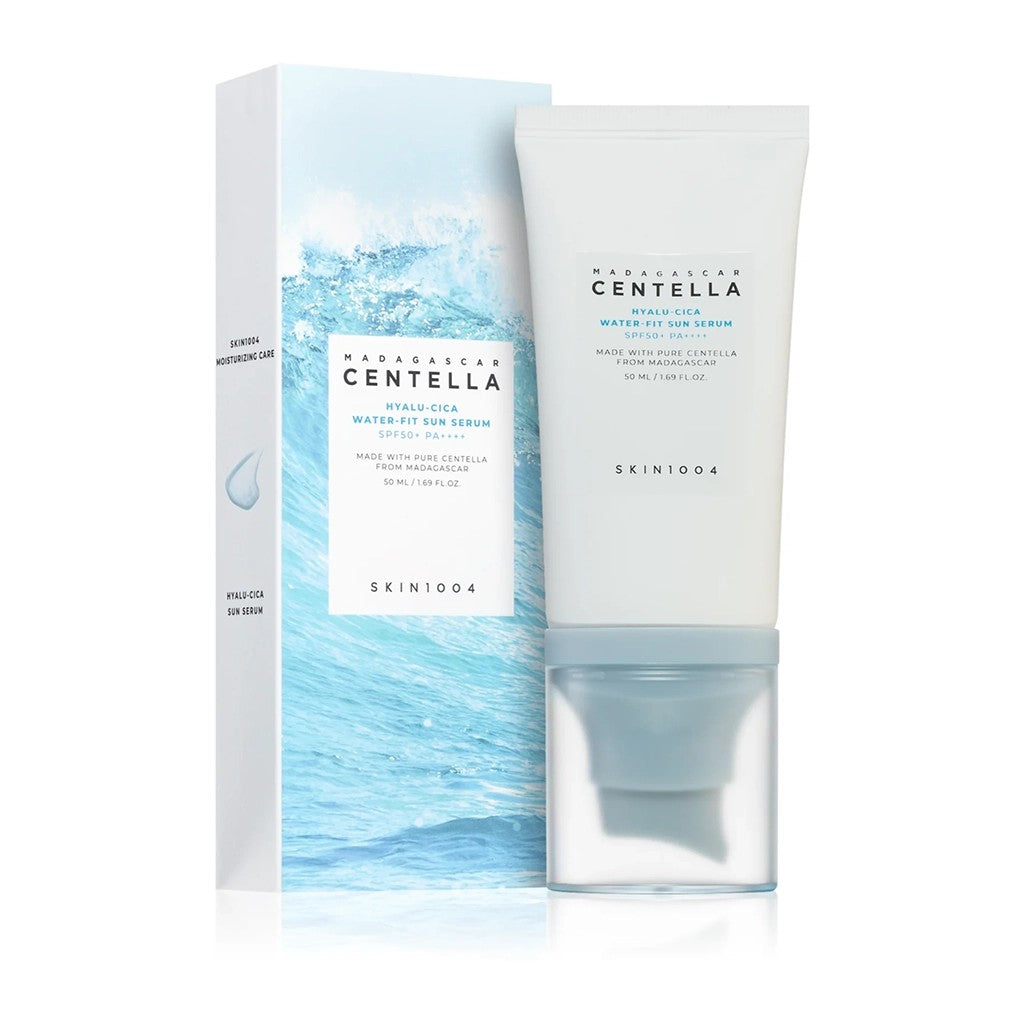 SKIN1004 sérum solaire SPF50+ texture ultra-légère hydratante pour peau grasse