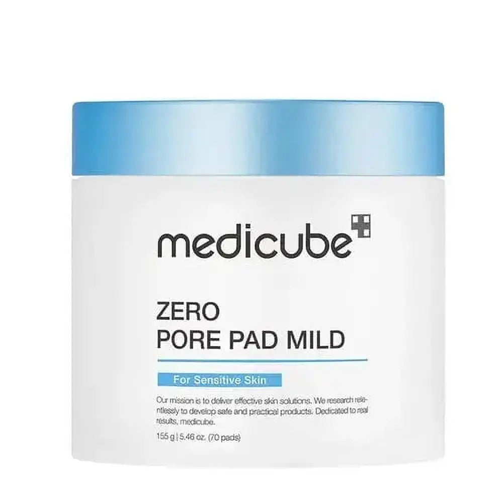 Medicube Zero Pore Pad Mild, pad exfoliant doux coréen aux PHA pour tous types de peau