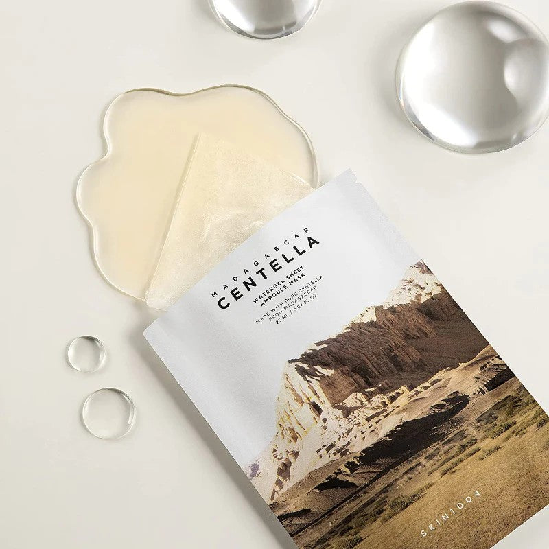 SKIN1004 Centella Watergel Sheet Mask, masque tissu en Tencel doux pour peau sensible