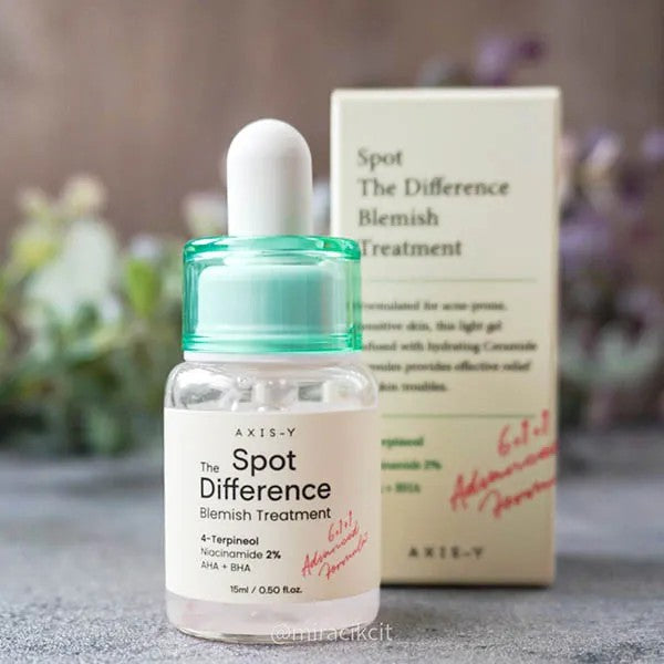 AXIS-Y Spot The Difference Blemish Treatment, soin à l'arbre à thé et niacinamide pour peaux à imperfections