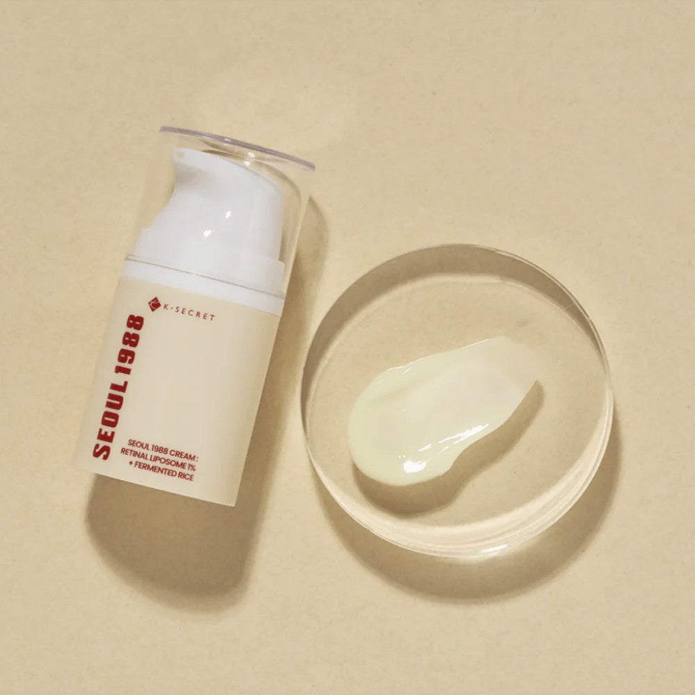 KSECRET Seoul 1988 Cream, crème hydratante ferment de riz ravive l'éclat du teint terne