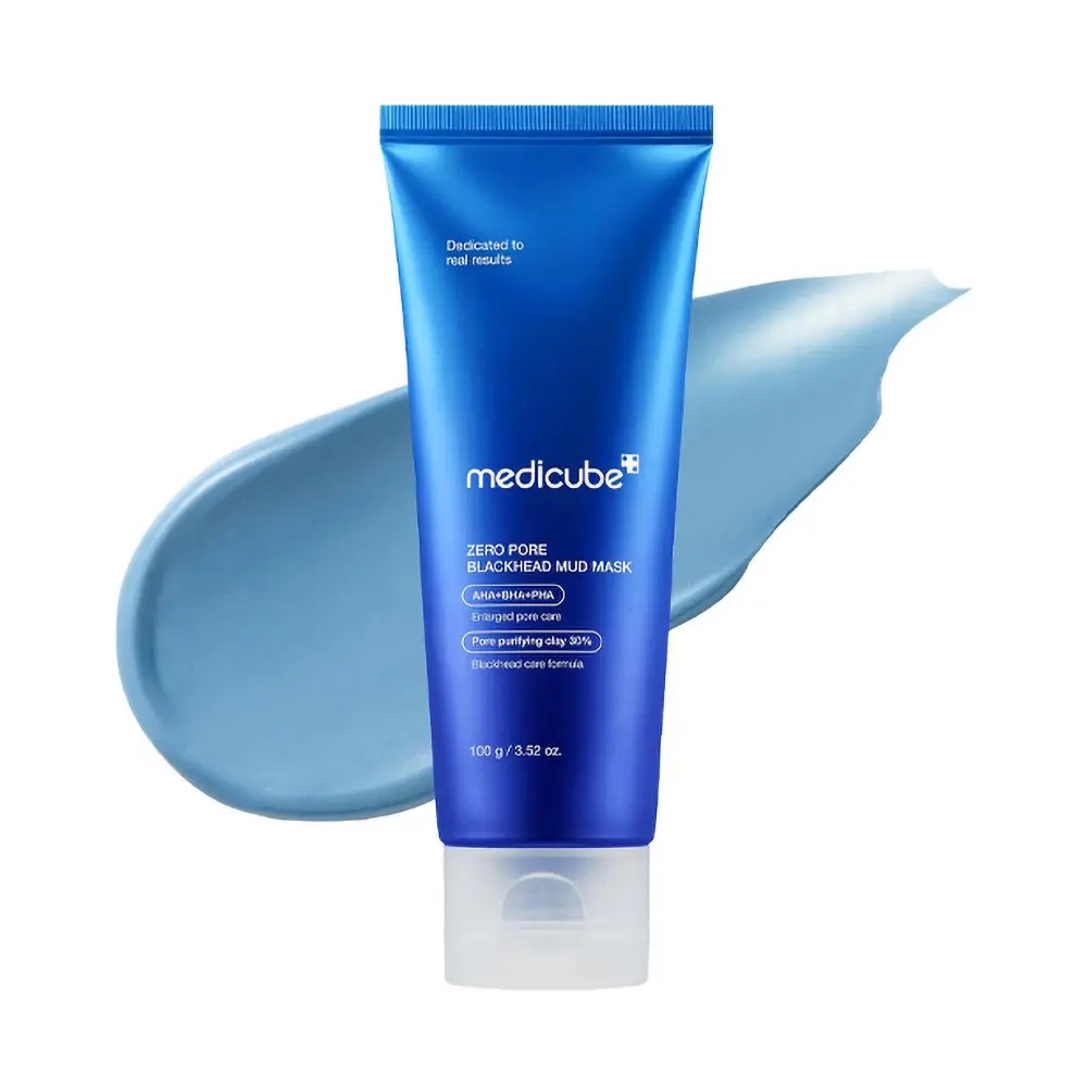 Medicube Zero Pore Blackhead Mud Mask aux AHA BHA PHA, resserre les pores des peaux grasses en 3 minutes