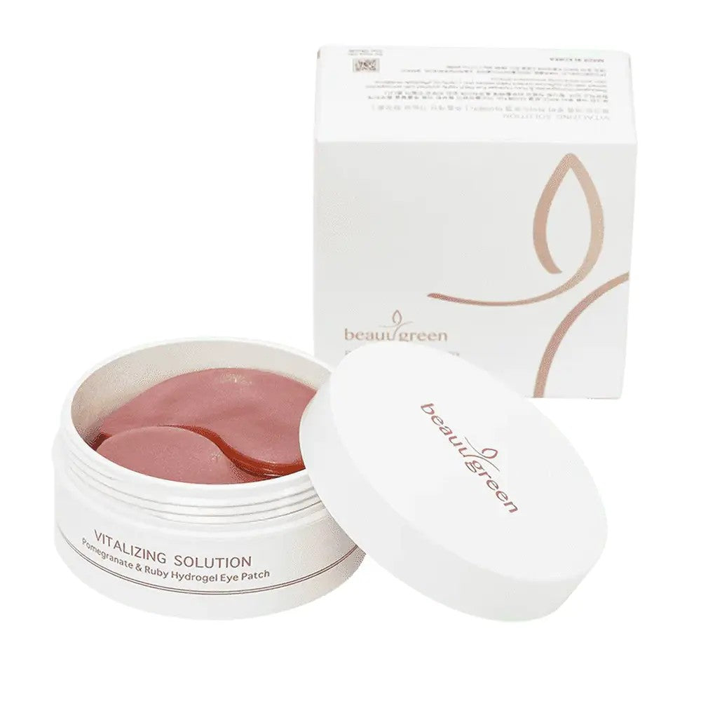 BeauuGreen Pomegranate And Ruby Eye Patch, patchs contour des yeux antioxydants illuminateurs