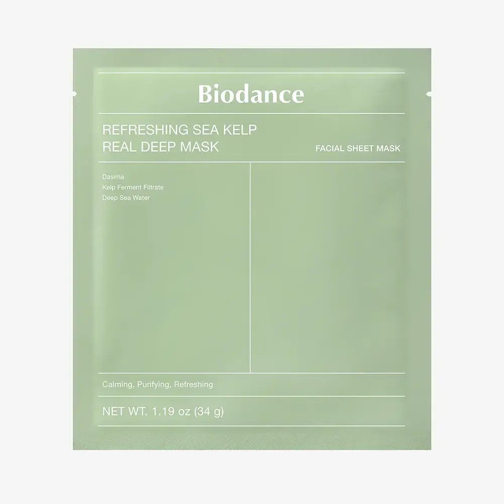 Biodance Refreshing Sea Kelp Real Deep Mask, masque hydrogel coréen apaisant aux algues marines
