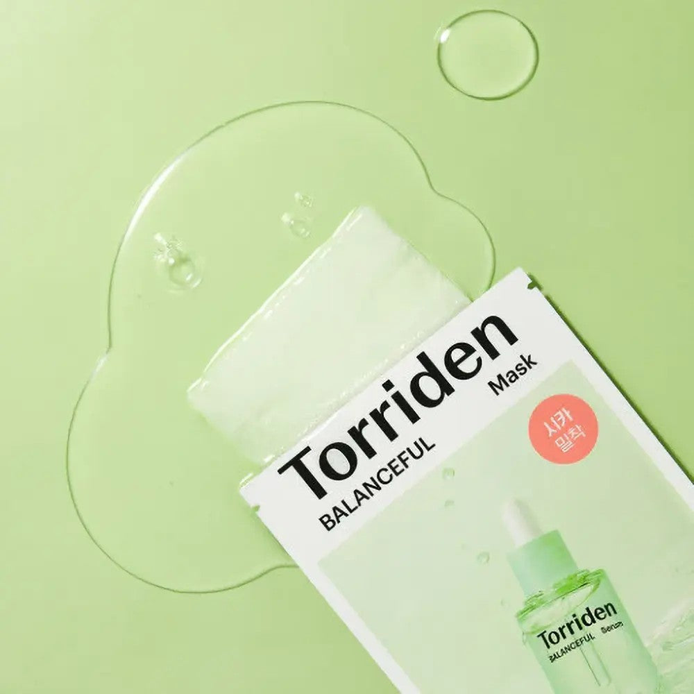 Torriden Balanceful Mask, masque en tissu hydratant intense qui calme les rougeurs et rééquilibre