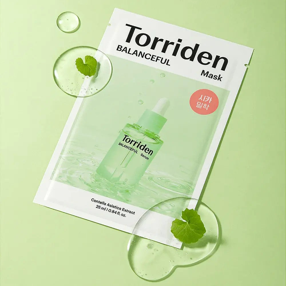Torriden Balanceful Mask, masque tissu réconfortant hydratation intense et éclat des peaux fragiles