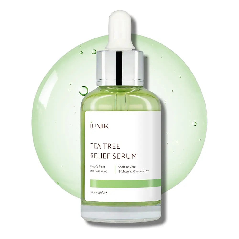 IUNIK Tea Tree Relief Serum, sérum anti-imperfections à la Centella pour peau grasse