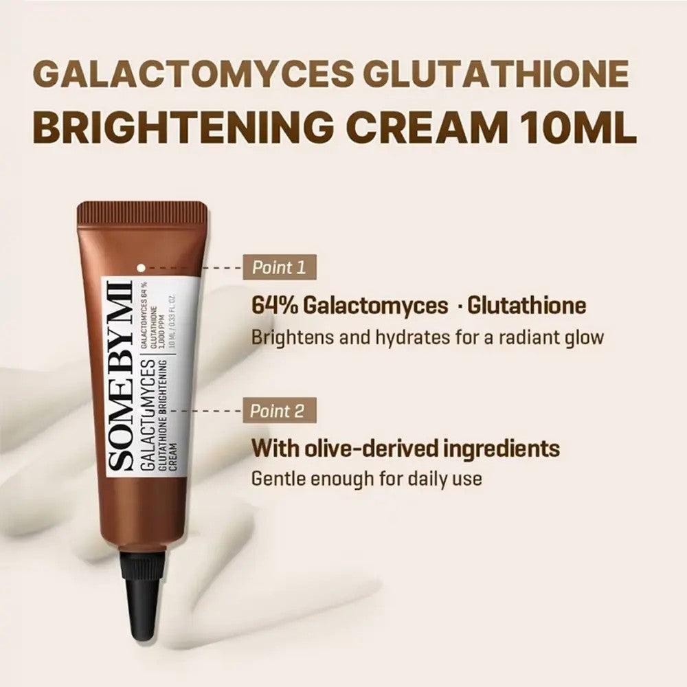 Some by Mi Galactomyces Glutathione Brightening Cream, crème hydratante qui unifie le teint terne, peau mature