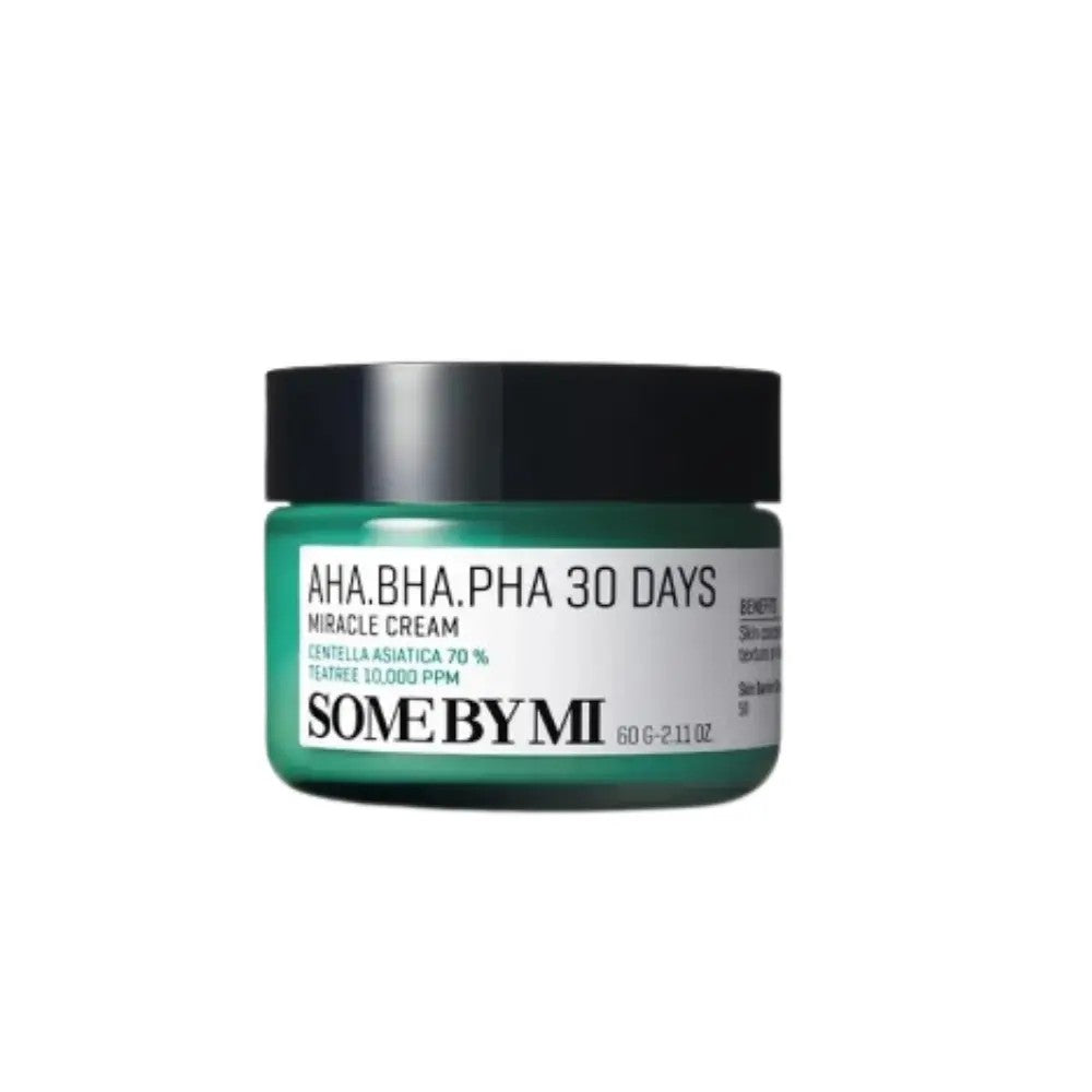 Some by Mi AHA BHA PHA 30 Days Miracle Cream, creme apaisante exfoliante coreenne