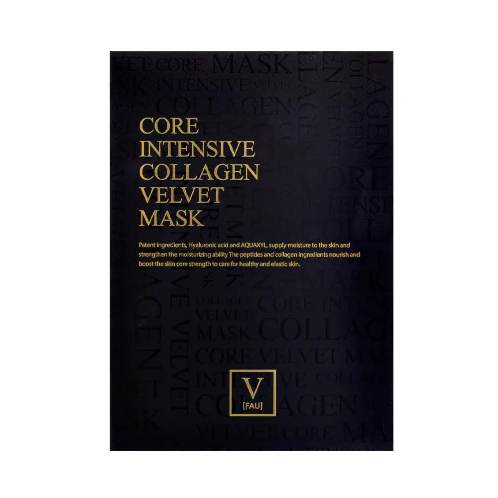 FAU Core Intensive Collagen Velvet Mask, masque tissu coréen au collagène et peptides
