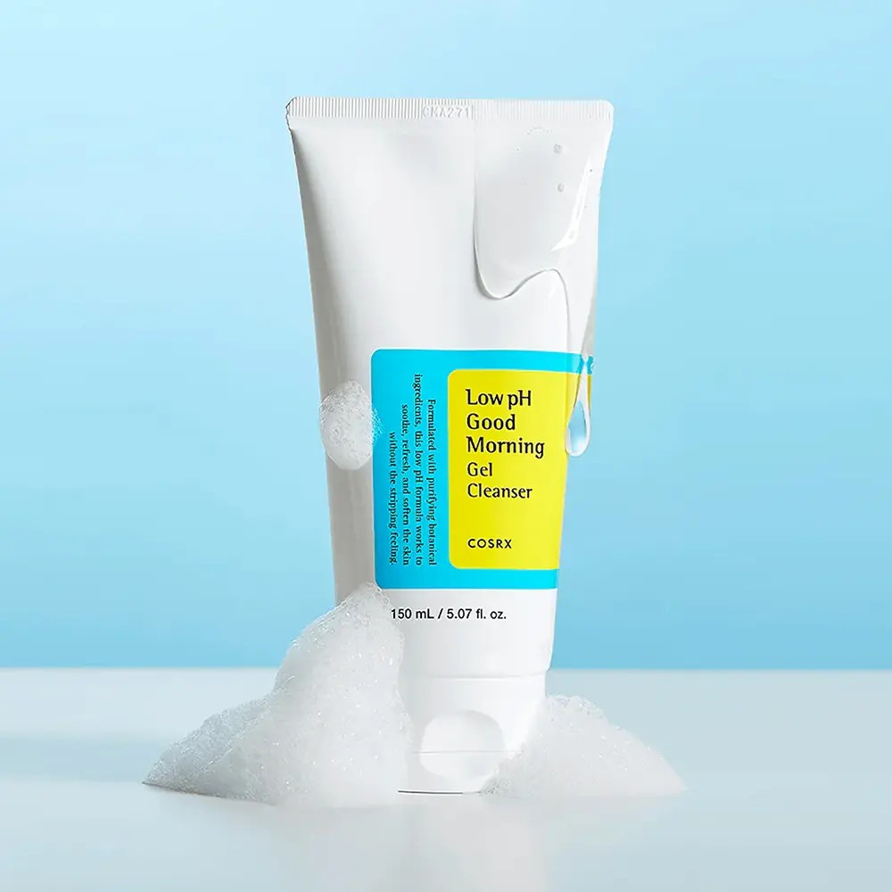 Cosrx Low pH Good Morning Gel Cleanser, gel nettoyant coréen pour peau grasse et mixte