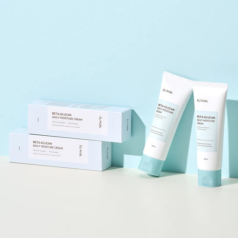IUNIK Beta Glucan Cream, soin réparateur pour peau sensible, sèche et mature