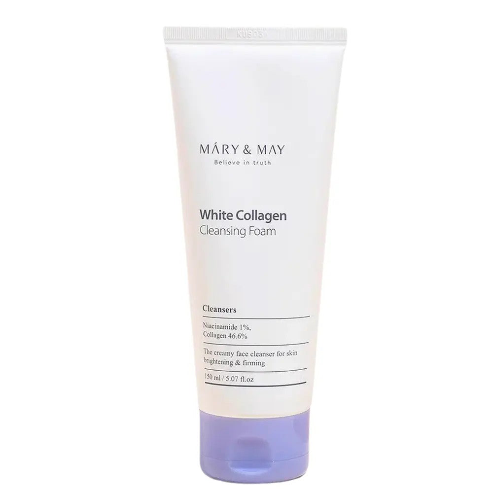 Mary & May White Collagen Cleansing Foam, mousse nettoyante coréenne au collagène blanc