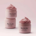 Arencia Fresh Rosehip Rice, nettoyant 3-en-1 à la rose musquée pour purifier et raviver l'éclat