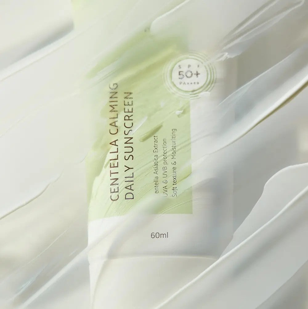 IUNIK Centella Calming Daily Sunscreen, crème solaire hydratante coréenne pour peau terne