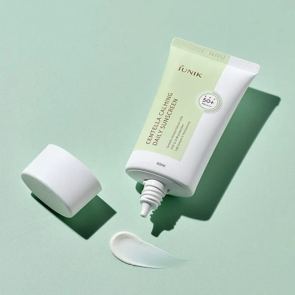 IUNIK Centella Calming Daily Sunscreen, crème solaire apaisante à la centella et niacinamide