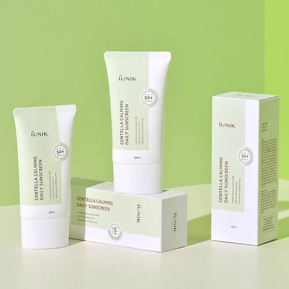 IUNIK Centella Calming Daily Sunscreen, soin solaire quotidien pour toutes les peaux