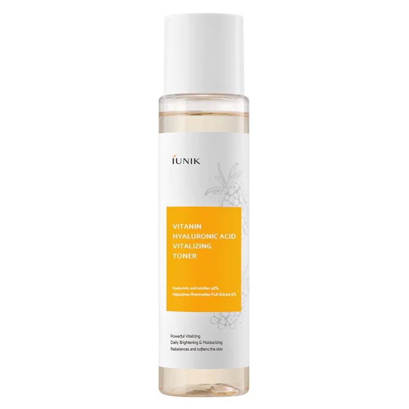 IUNIK Vitamin Hyaluronic Acid Vitalizing Toner, toner coréen à l'acide hyaluronique revitalisant