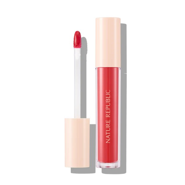 Nature Republic By Flower Water Gel Tint 04 Lovey Pink, encre à lèvres coréenne longue tenue